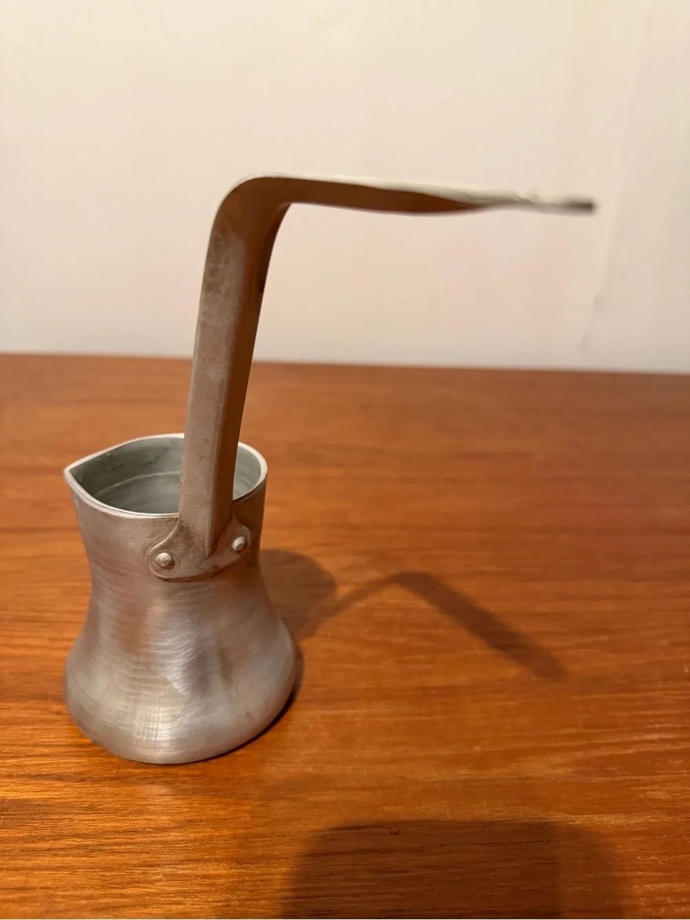 Vintage Soviet USSR Aluminum Turka Cezve Turkish Coffee Pot 300ml Pre-1979